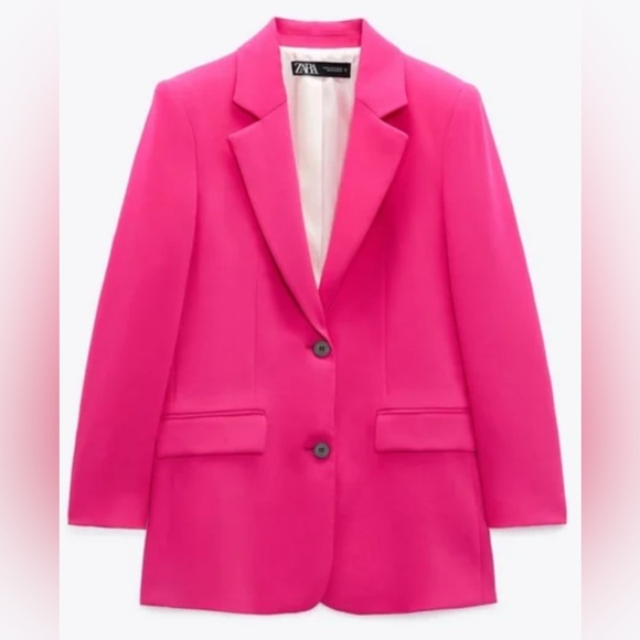 Zara Jackets & Blazers - Zara Oversized Fuchsia Blazer